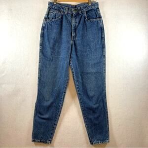 VTG‎ Chic Mom Jeans Sz 30 Blue High Rise Tappered USA Made